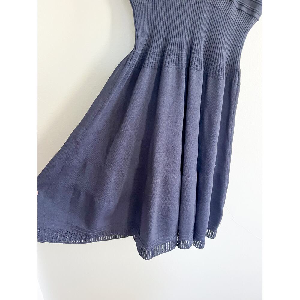 Scotch & Soda | Pointelle Knit Dress | Navy | Sz M - Picture 3 of 10